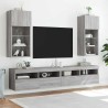 Meuble TV avec lumières LED sonoma gris 40,5x30x90 cm 584131584131