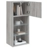 Meuble TV avec lumières LED sonoma gris 40,5x30x90 cm 584131584131