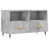 Meuble TV Gris béton 80x36x50 cm Bois d'ingénierie 584132584132