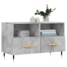 Meuble TV Gris béton 80x36x50 cm Bois d'ingénierie 584132584132