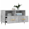 Meuble TV Gris béton 80x36x50 cm Bois d'ingénierie 584132584132