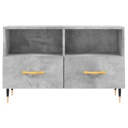 Meuble TV Gris béton 80x36x50 cm Bois d'ingénierie 584132584132