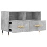Meuble TV Gris béton 80x36x50 cm Bois d'ingénierie 584132584132