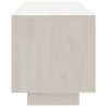 Meuble TV Blanc 110x30x33,5 cm Bois de pin massif 584134584134