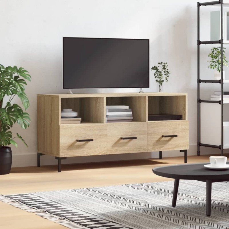 Meuble TV chêne sonoma 102x36x50 cm bois d'ingénierie 584136584136