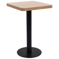 Table de bistro marron clair 50x50 cm MDF 584138584138