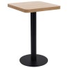 Table de bistro marron clair 50x50 cm MDF 584138584138