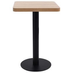 Table de bistro marron clair 50x50 cm MDF 584138584138