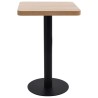 Table de bistro marron clair 50x50 cm MDF 584138584138