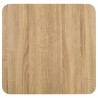 Table de bistro marron clair 50x50 cm MDF 584138584138