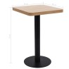 Table de bistro marron clair 50x50 cm MDF 584138584138