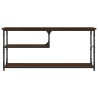 Meuble TV chêne marron 103x38x46,5cm bois d'ingénierie et acier 584142584142