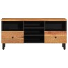 Meuble TV 100x33x46 cm bois d'acacia solide 584148584148