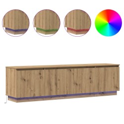 Meuble TV 180 x 38 x 49 cm Chêne artisanal Bois d'ingénierie 584149584149