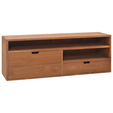 Meuble TV 110x30x40 cm Bois de teck massif 584151584151