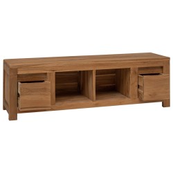 Meuble TV 110 x 30 x 35 cm Naturel Bois de teck massif 584159584159