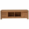 Meuble TV 110 x 30 x 35 cm Naturel Bois de teck massif 584159584159