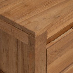 Meuble TV 110 x 30 x 35 cm Naturel Bois de teck massif 584159584159