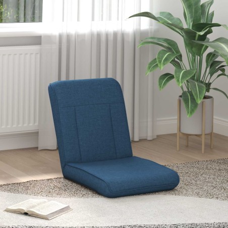 Fauteuil de sol ajustable Bleu Tissu 584163584163