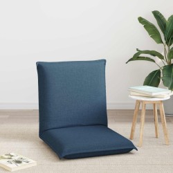 Fauteuil de sol ajustable Bleu Tissu 584164584164