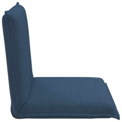 Fauteuil de sol ajustable Bleu Tissu 584164584164