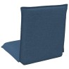 Fauteuil de sol ajustable Bleu Tissu 584164584164