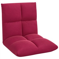 Fauteuil de sol ajustable Bordeaux Velours 584171584171