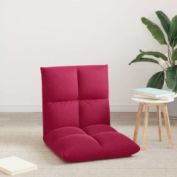 Fauteuil de sol ajustable Bordeaux Velours 584171584171