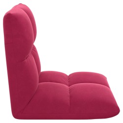 Fauteuil de sol ajustable Bordeaux Velours 584171584171