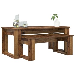 Ensemble de tables basses 2 pcs Bois ancien Bois d'ingénierie 584178584178
