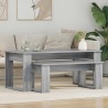 Ensemble de tables basses 2 pcs Gris Sonoma Bois d'ingénierie 584179584179