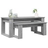 Ensemble de tables basses 2 pcs Gris Sonoma Bois d'ingénierie 584179584179