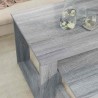 Ensemble de tables basses 2 pcs Gris Sonoma Bois d'ingénierie 584179584179