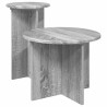 Ensemble de tables d'appoint avec stockage 2 pcs Sonoma gris 584180584180