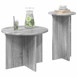 Ensemble de tables d'appoint avec stockage 2 pcs Sonoma gris 584180584180