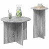 Ensemble de tables d'appoint avec stockage 2 pcs Sonoma gris 584180584180