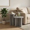 Ensemble de tables d'appoint avec stockage 2 pcs Sonoma gris 584180584180