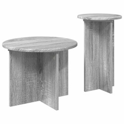 Ensemble de tables d'appoint avec stockage 2 pcs Sonoma gris 584180584180