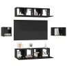 Ensemble meuble TV 6 pcs Chêne noir Bois d'ingénierie 584182584182