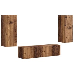 Ensemble meuble TV 2 pcs Bois ancien Bois d'ingénierie 584184584184