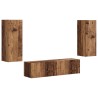 Ensemble meuble TV 2 pcs Bois ancien Bois d'ingénierie 584184584184