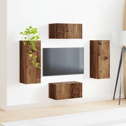 Ensemble meuble TV 2 pcs Bois ancien Bois d'ingénierie 584184584184