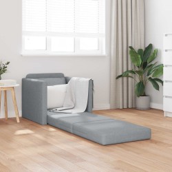 Canapé-Lit 60cm Gris clair tissu 584186584186
