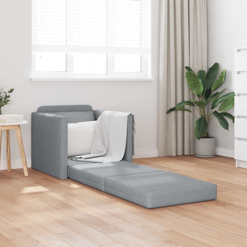 Canapé-Lit 60cm Gris clair tissu 584186584186