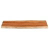Dessus de table 140x60x2,5cm rectangulaire bois massif d'acacia 584187584187
