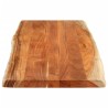 Dessus de table 140x60x2,5cm rectangulaire bois massif d'acacia 584187584187