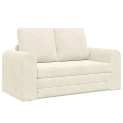 Canapé-Lit Crème 148 x 71 x 83 cm Velours 584188584188