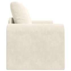 Canapé-Lit Crème 148 x 71 x 83 cm Velours 584188584188
