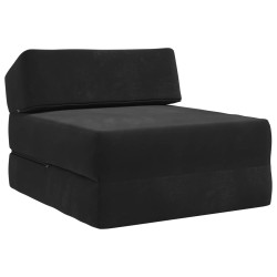 Canapé-lit pliable Noir 60 x 70 x 41 cm Tissu 584190584190