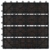 Carreau de terrasse 22 pcs Marron foncé 30 x 30 cm WPC 584193584193